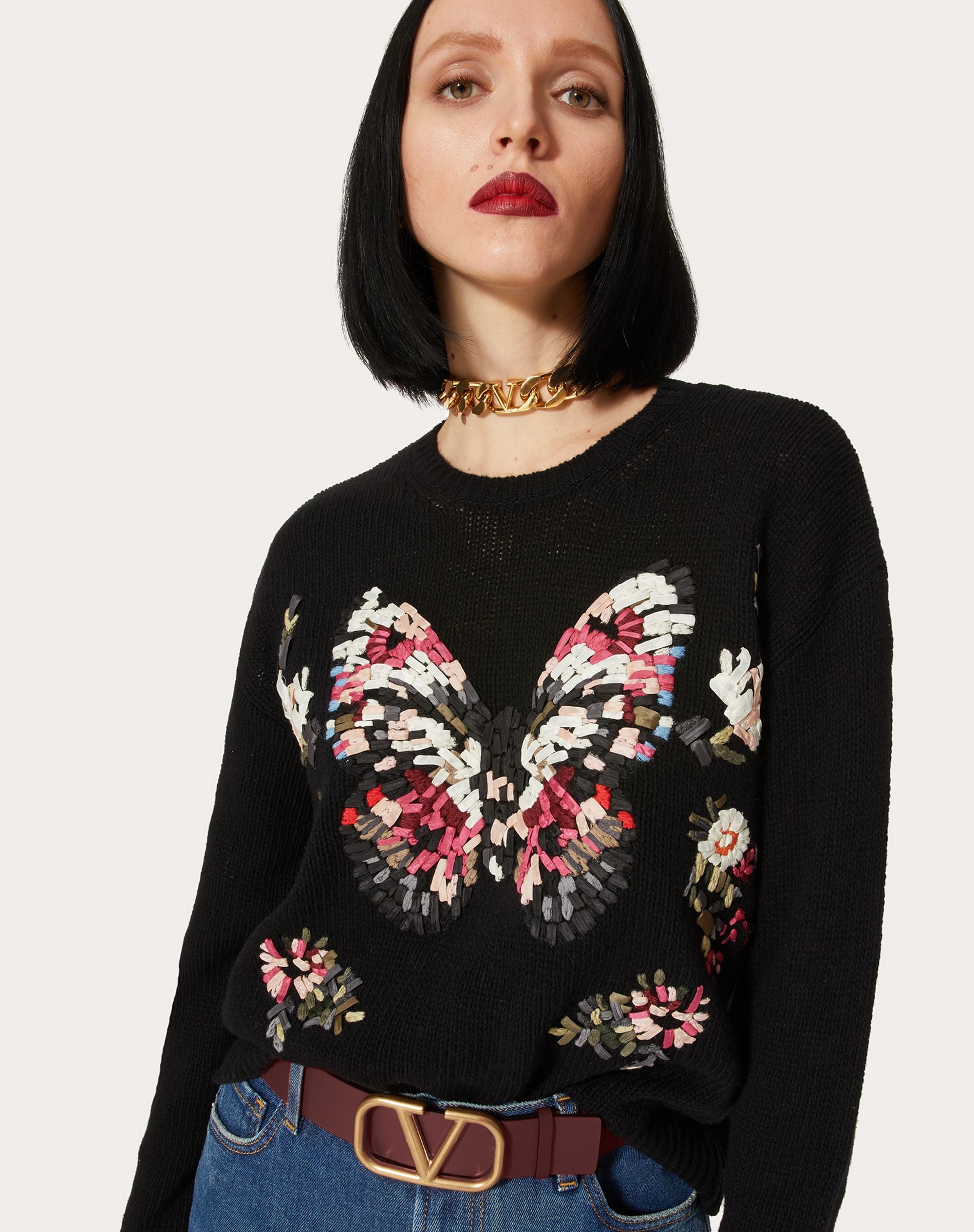 EMBROIDERED WOOL SWEATER - 5