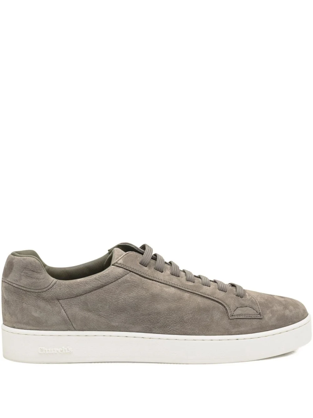 suede lace-up sneakers - 1