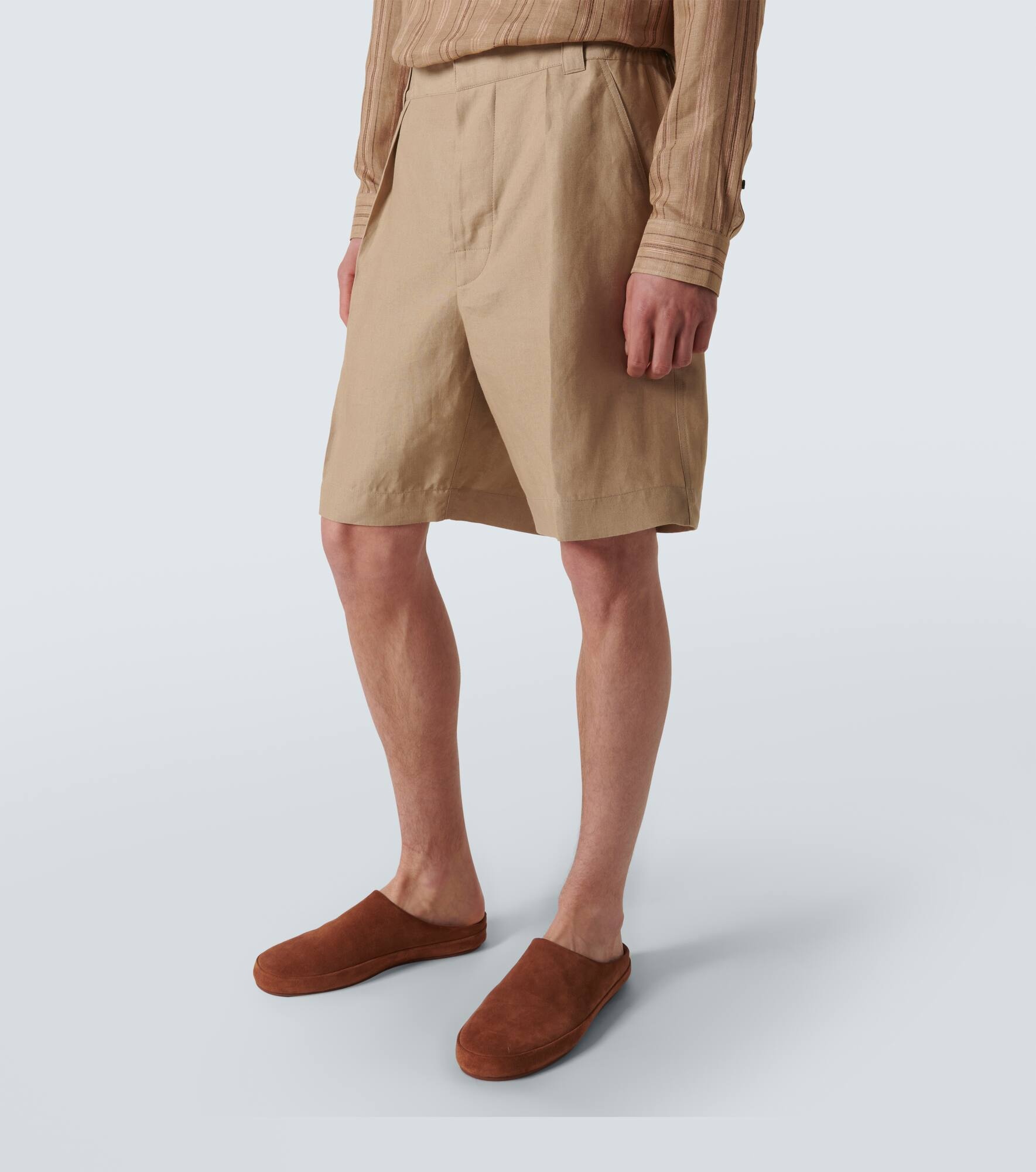 Reinga linen Bermuda shorts - 3
