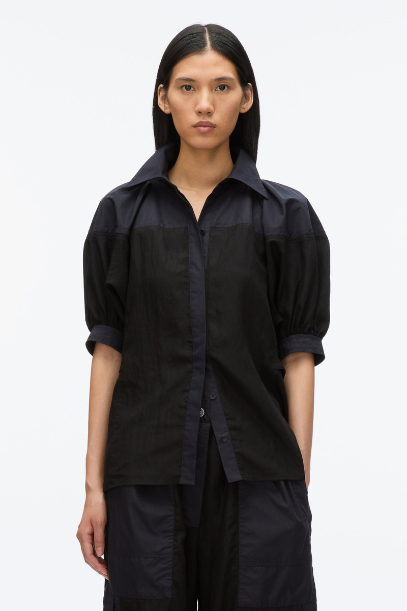 3.1 Phillip Lim Lantern Sleeve Combo Shirt outlook