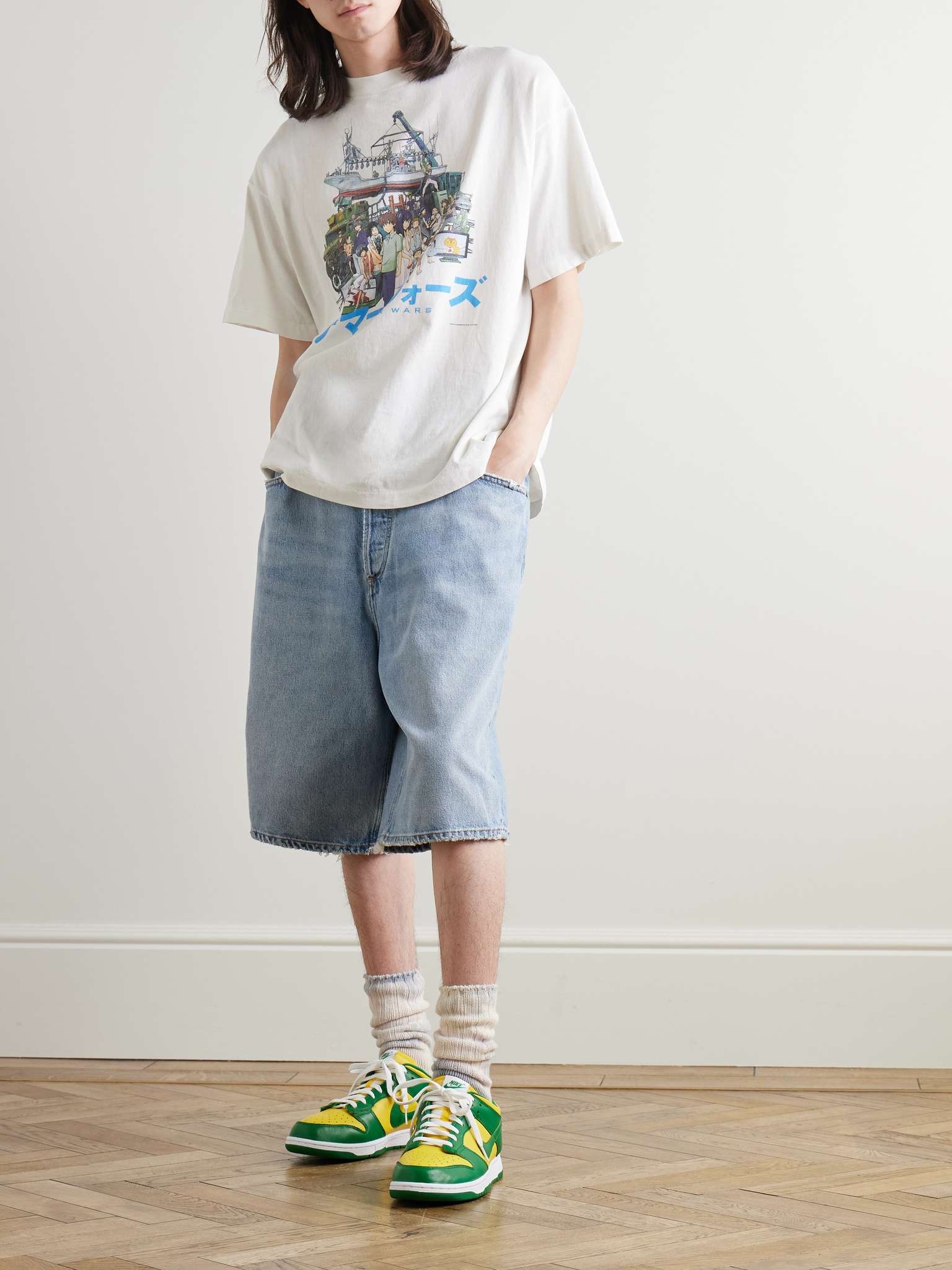 SAINT M×××××× + Summer Wars + GEEKS RULE Printed Cotton