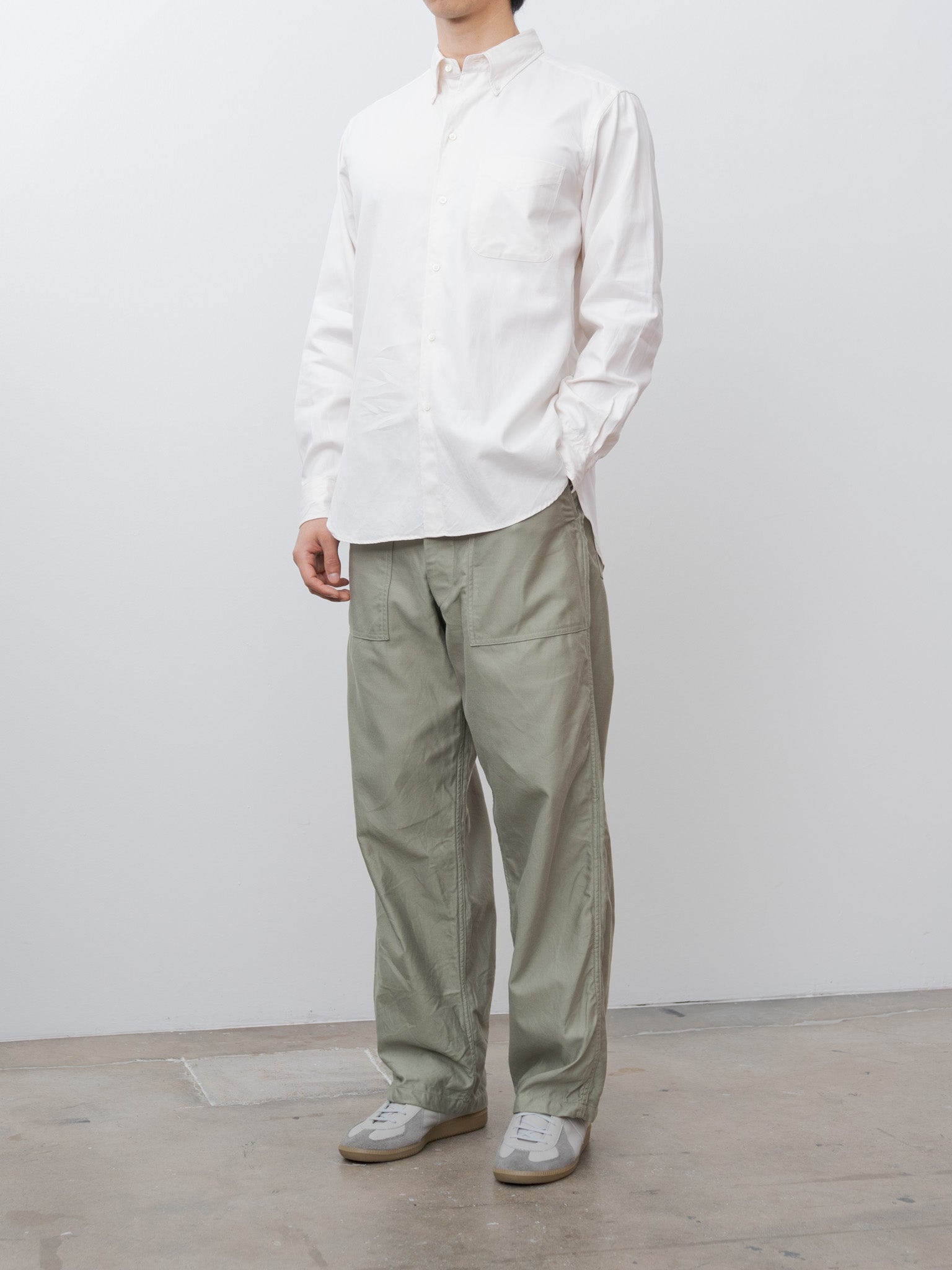 Polo Collar Shirt - Ecru - 4