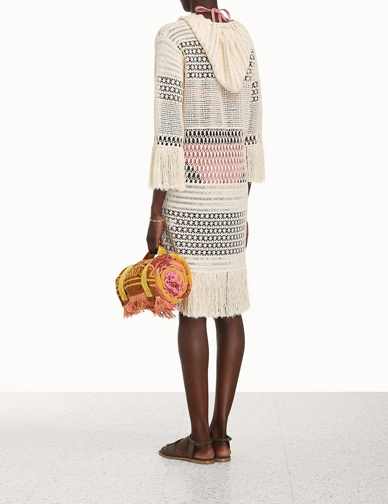 LAUREL KNIT FRINGE PONCHO 4