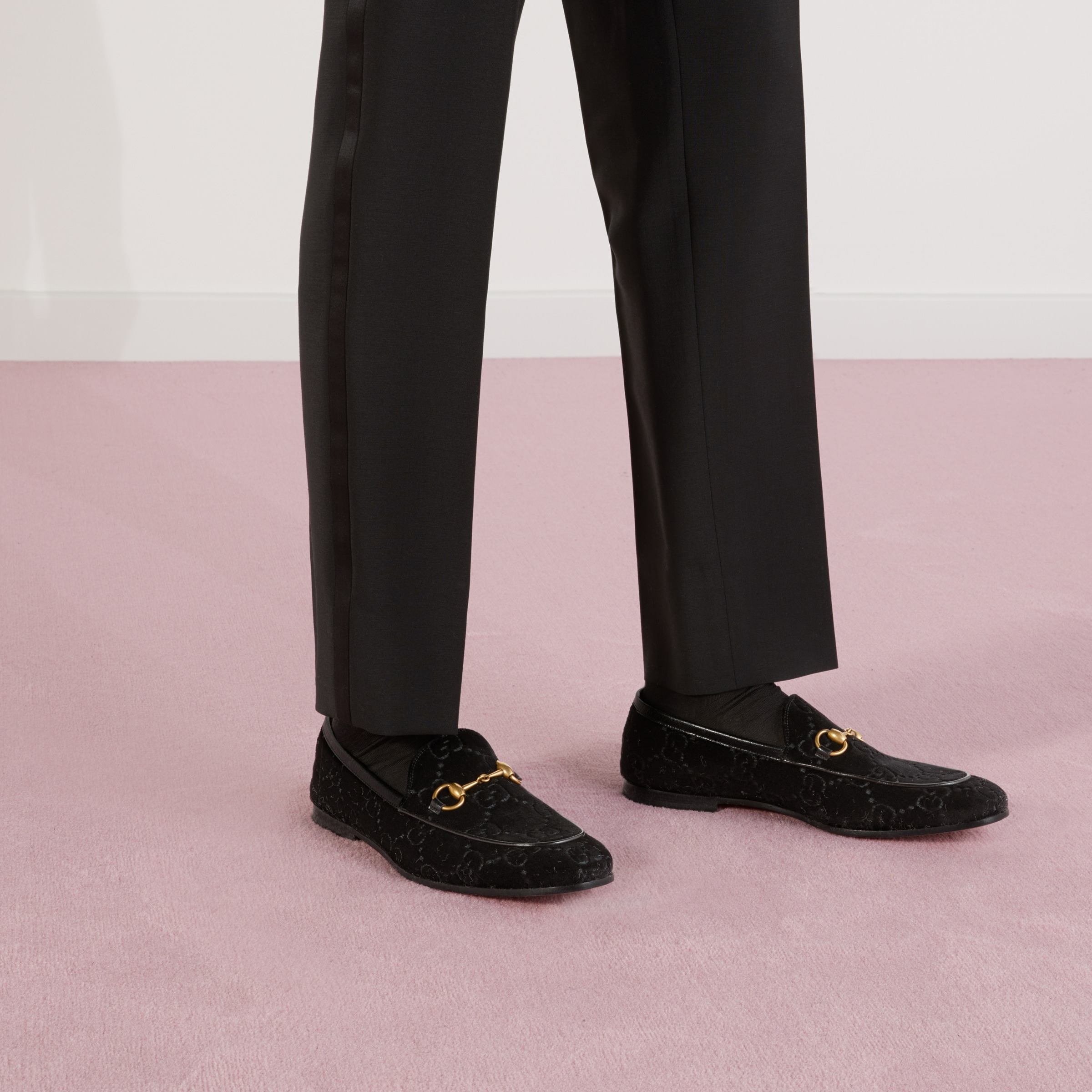 Gucci Jordaan GG velvet loafer - 3