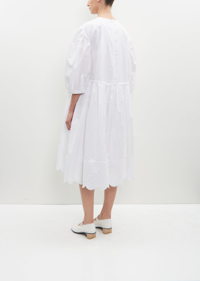 Simone Rocha Puff Sleeve Cotton Smock Dress outlook