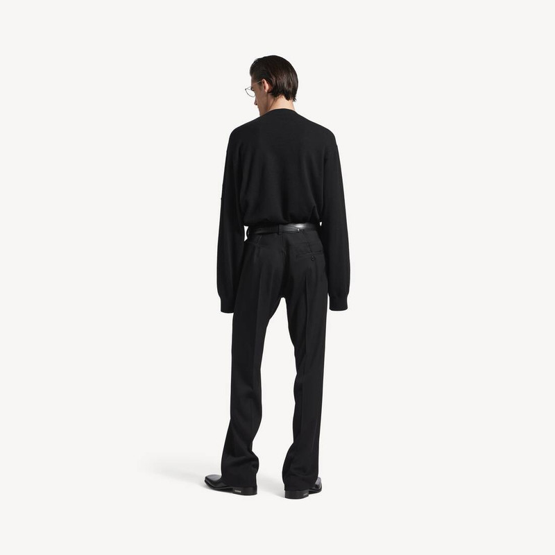 Men's Crewneck Sweater in Black 4