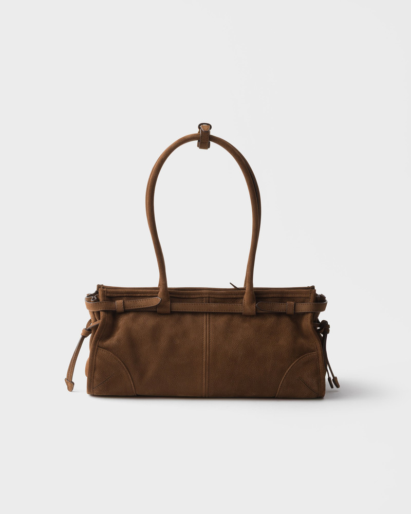 Prada Bonnie medium nubuck leather handbag 4