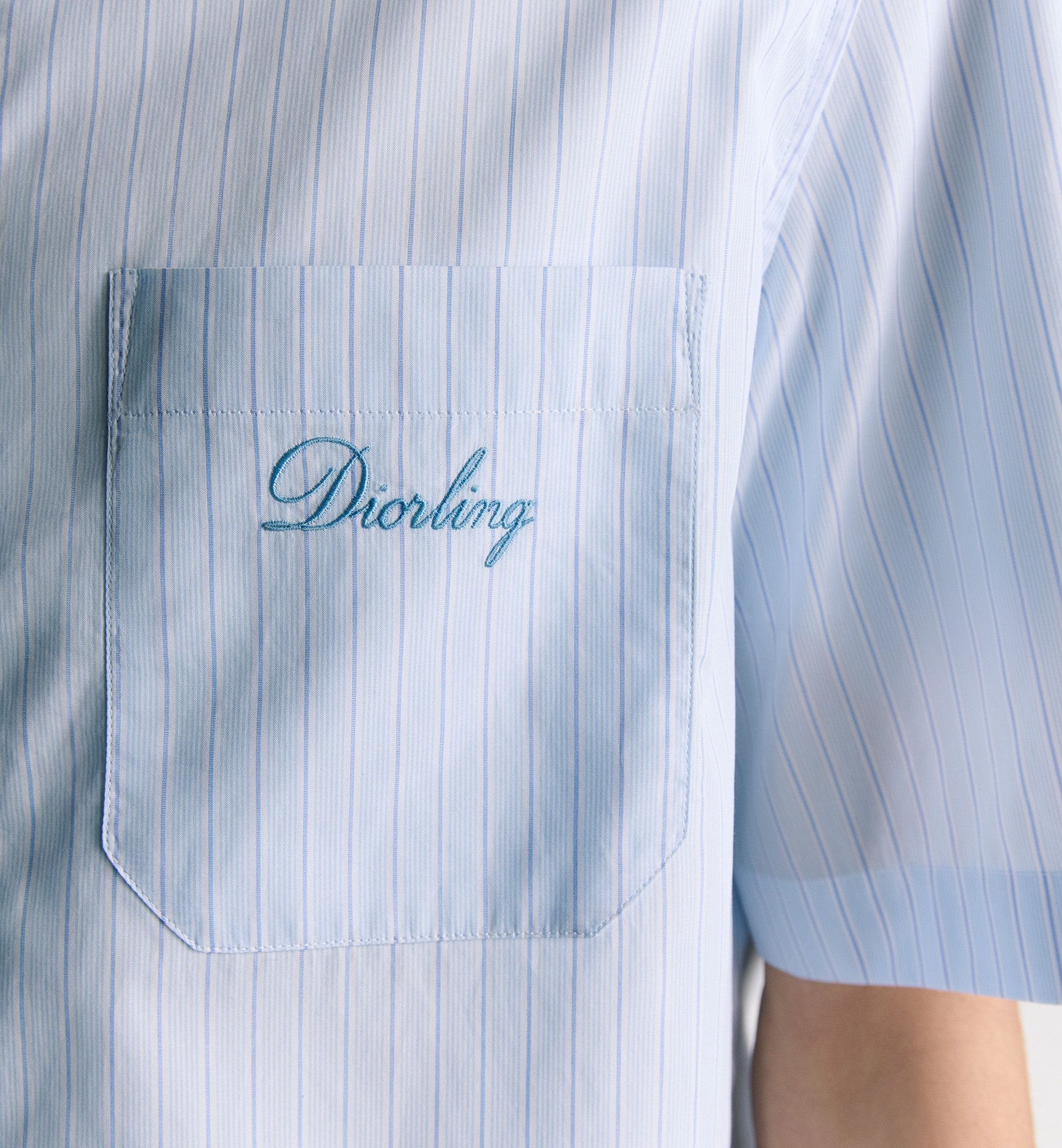 Short-Sleeved Shirt with Diorling Embroidery - 5