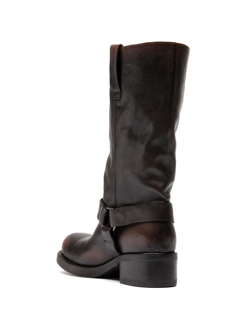 Dana 004 leather biker boots 3