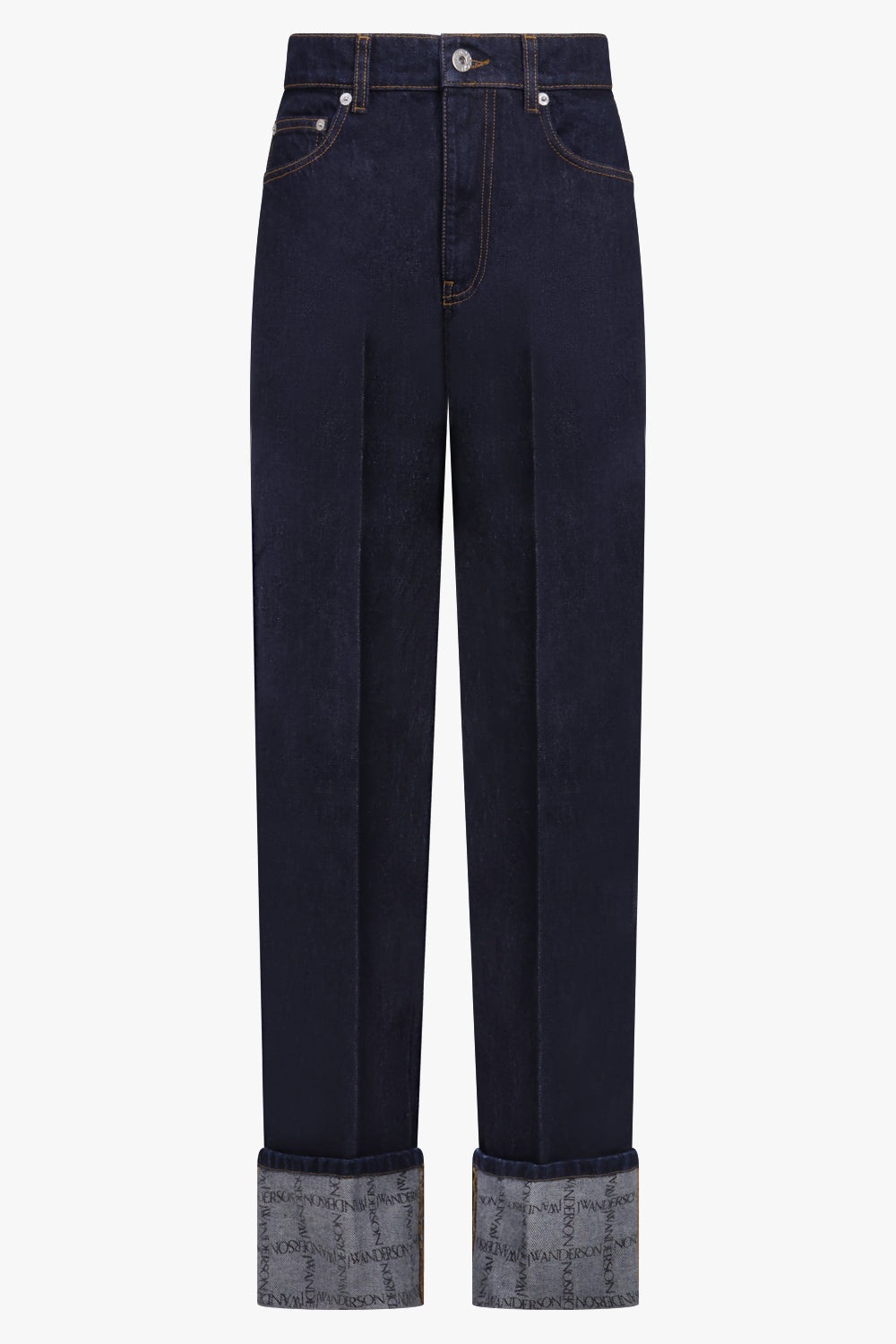 TURN UP LOGO WORKWEAR JEAN PANT | INDIGO BLUE - 1