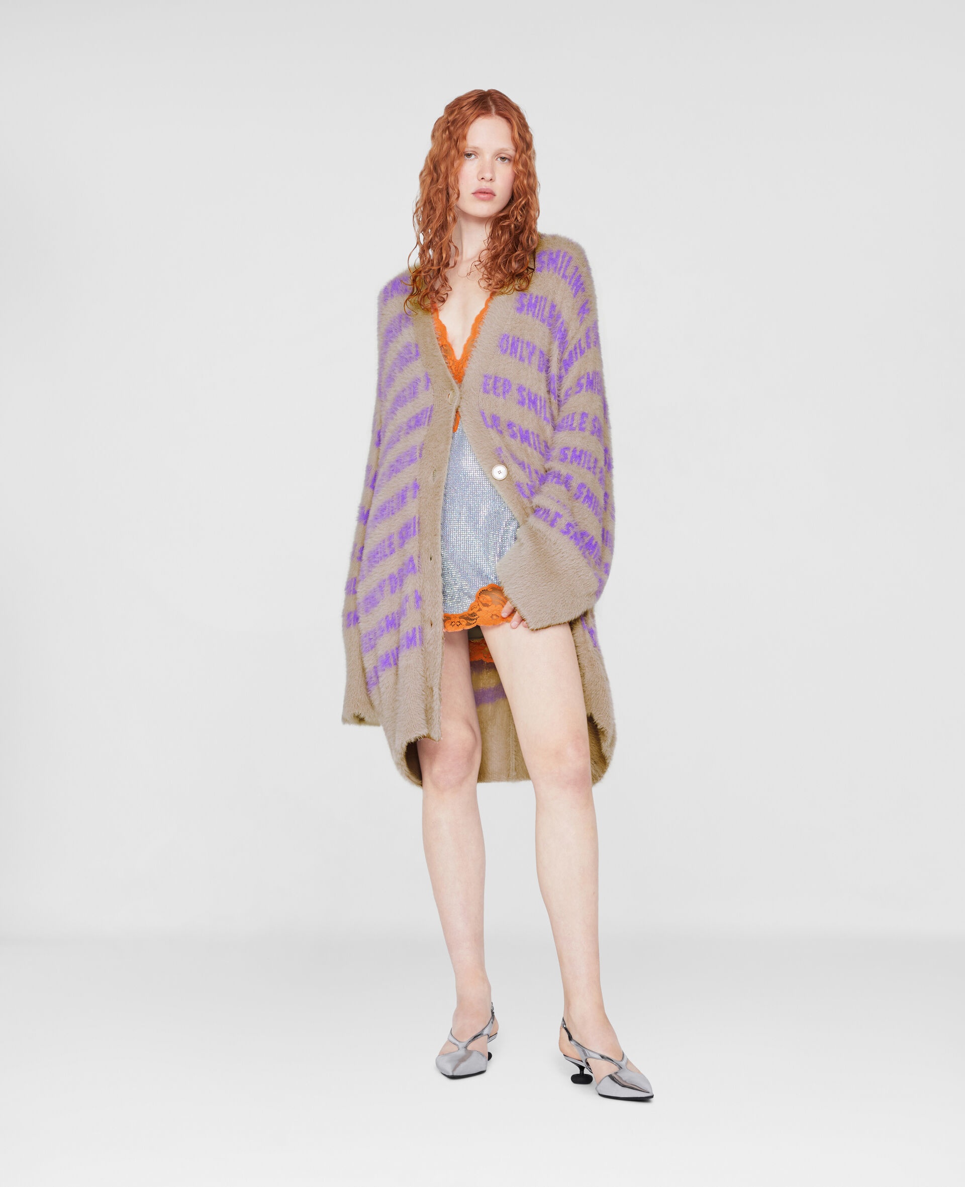 Jacquard Knit Cardigan - 2