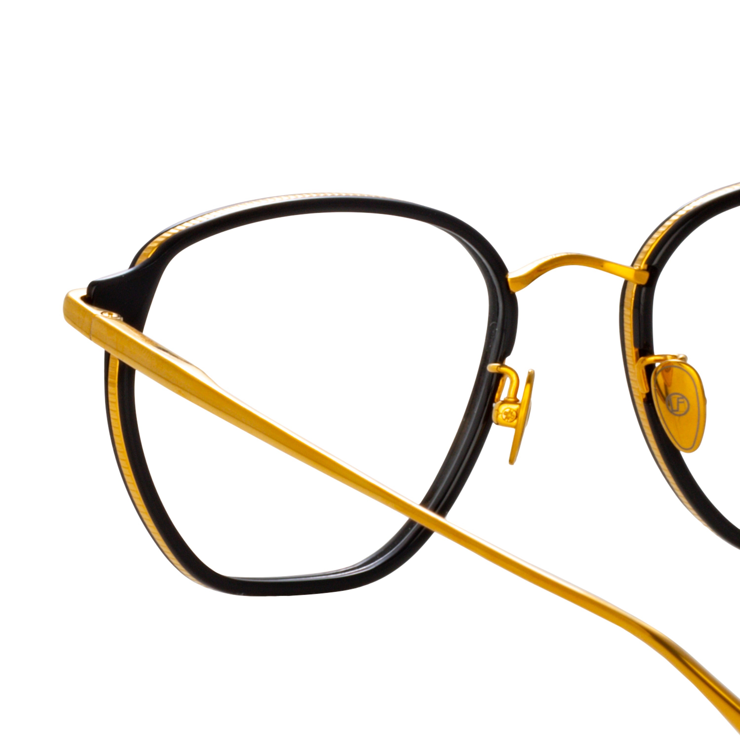 DANILO ANGULAR OPTICAL FRAME IN YELLOW GOLD - 4