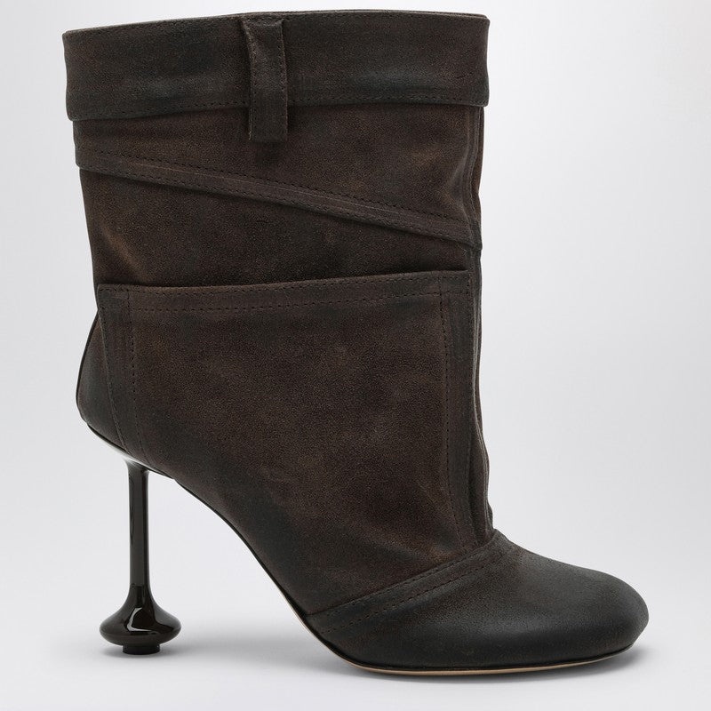 Loewe Toy Grey Suede Boot Women - 1