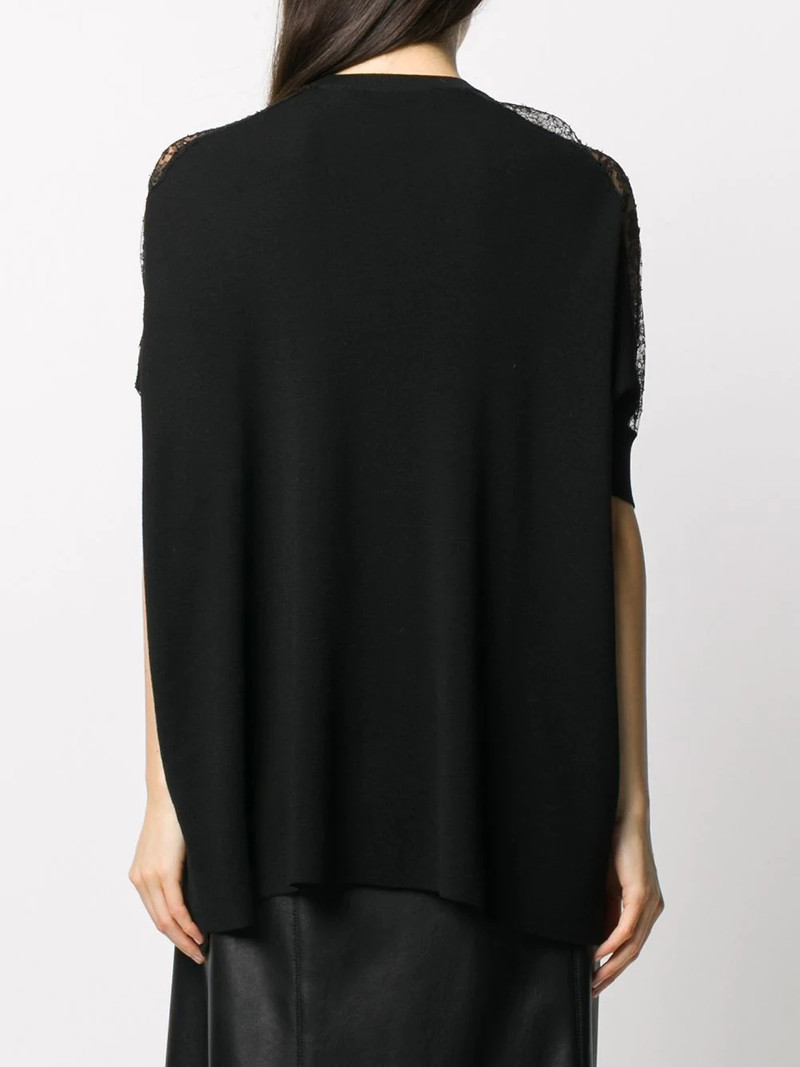 lace panel detail knitted top 4