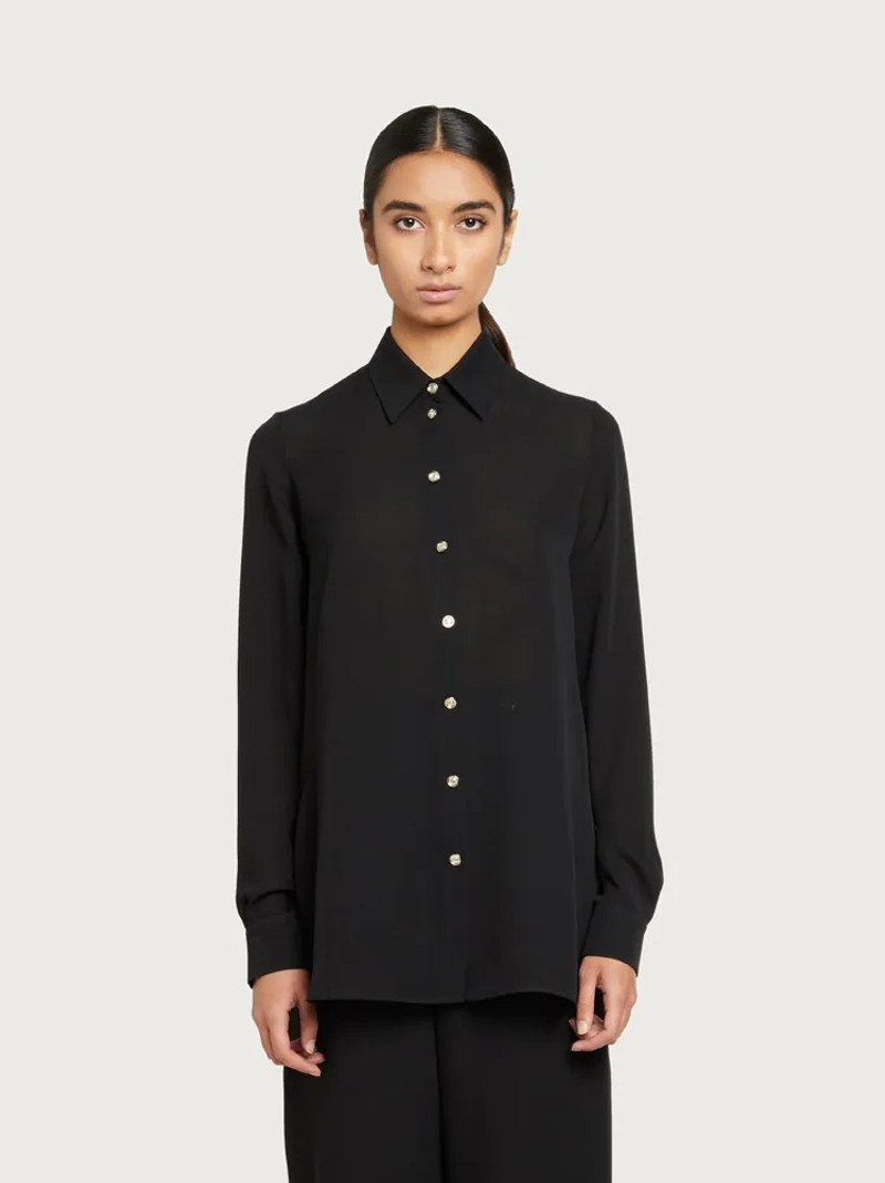 FERRAGAMO SILK GEORGETTE SHIRT outlook
