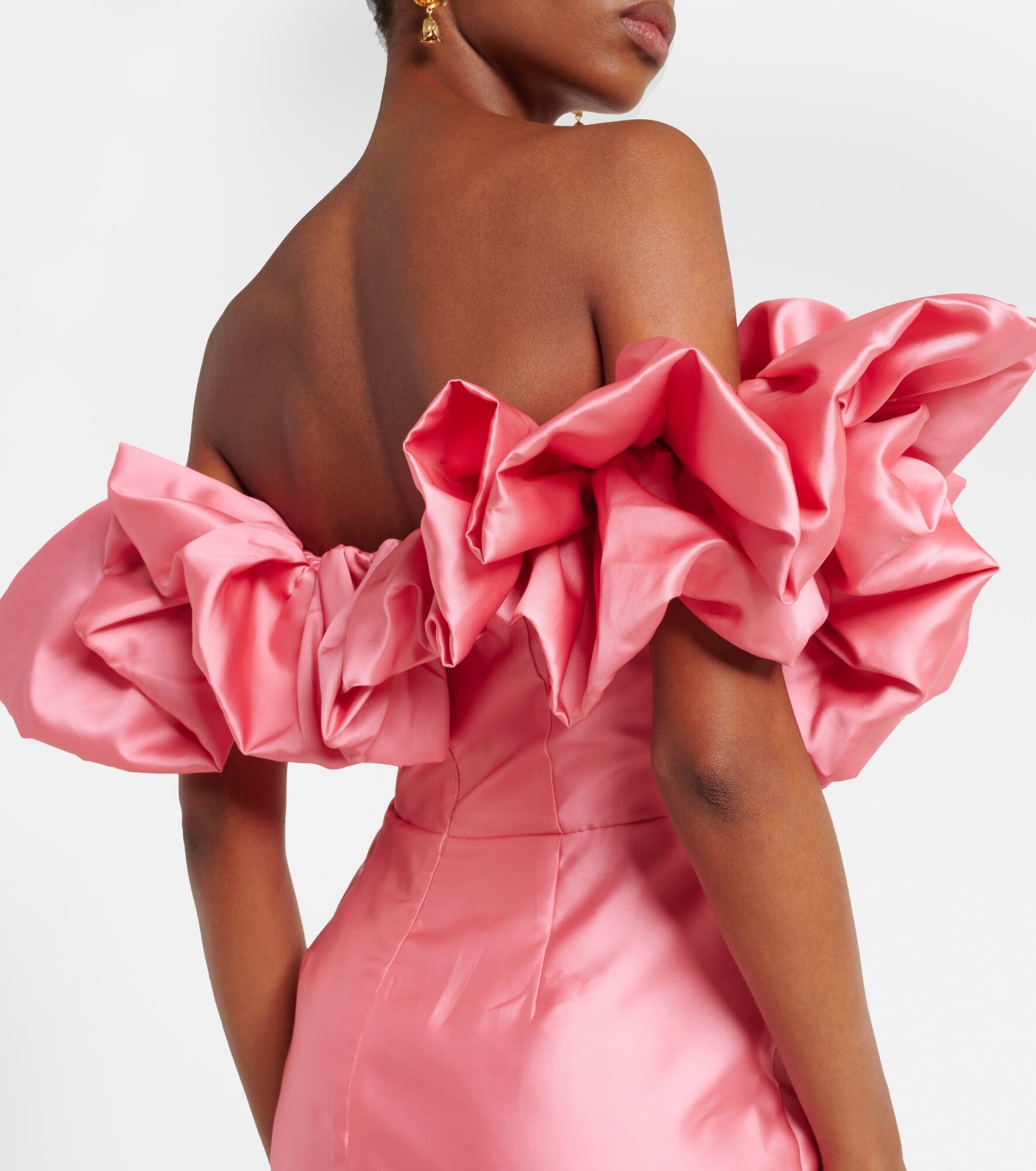 Ruffled off-shoulder gown - 6