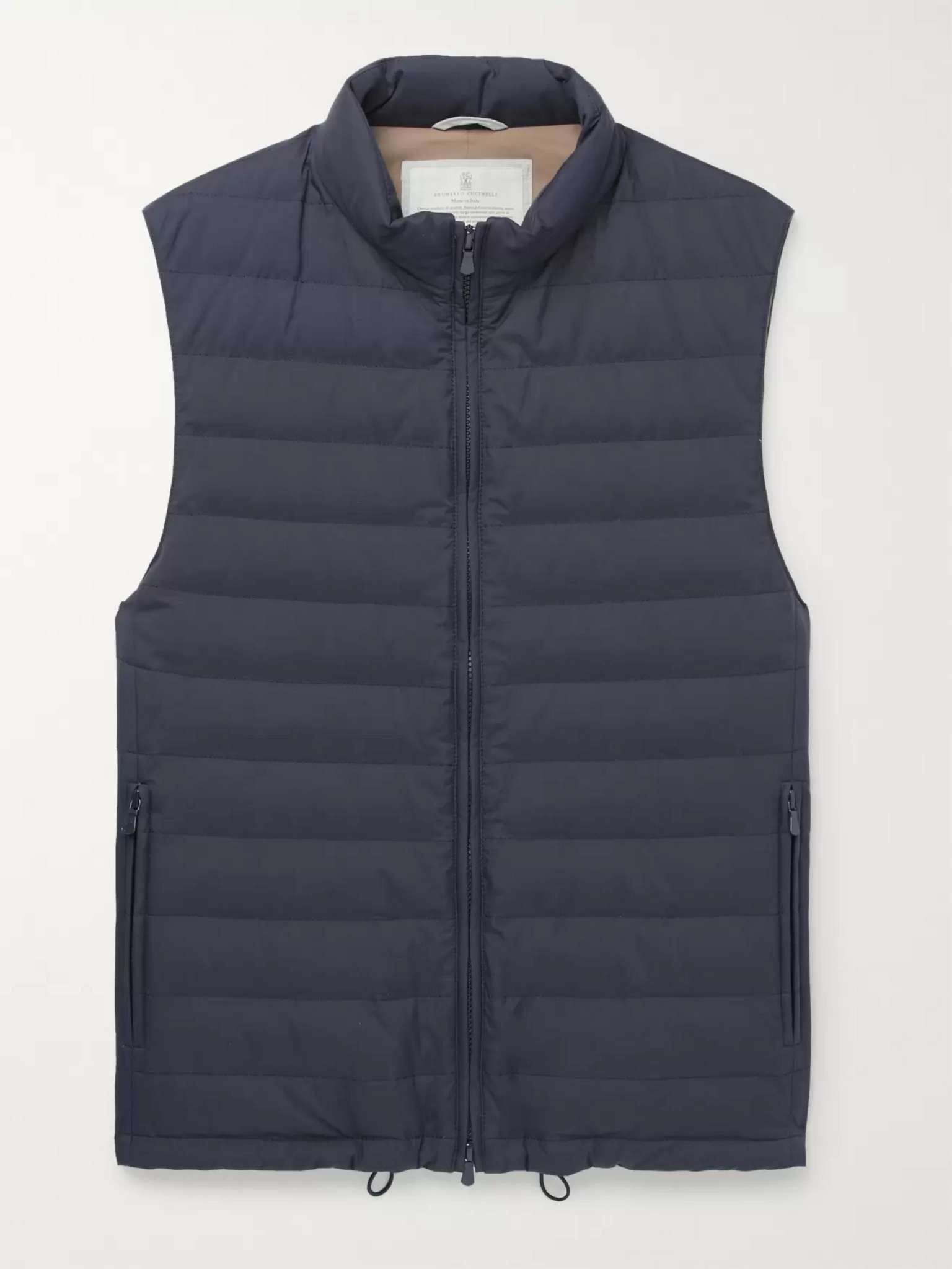 Slim-Fit Quilted Shell Down Gilet - 1