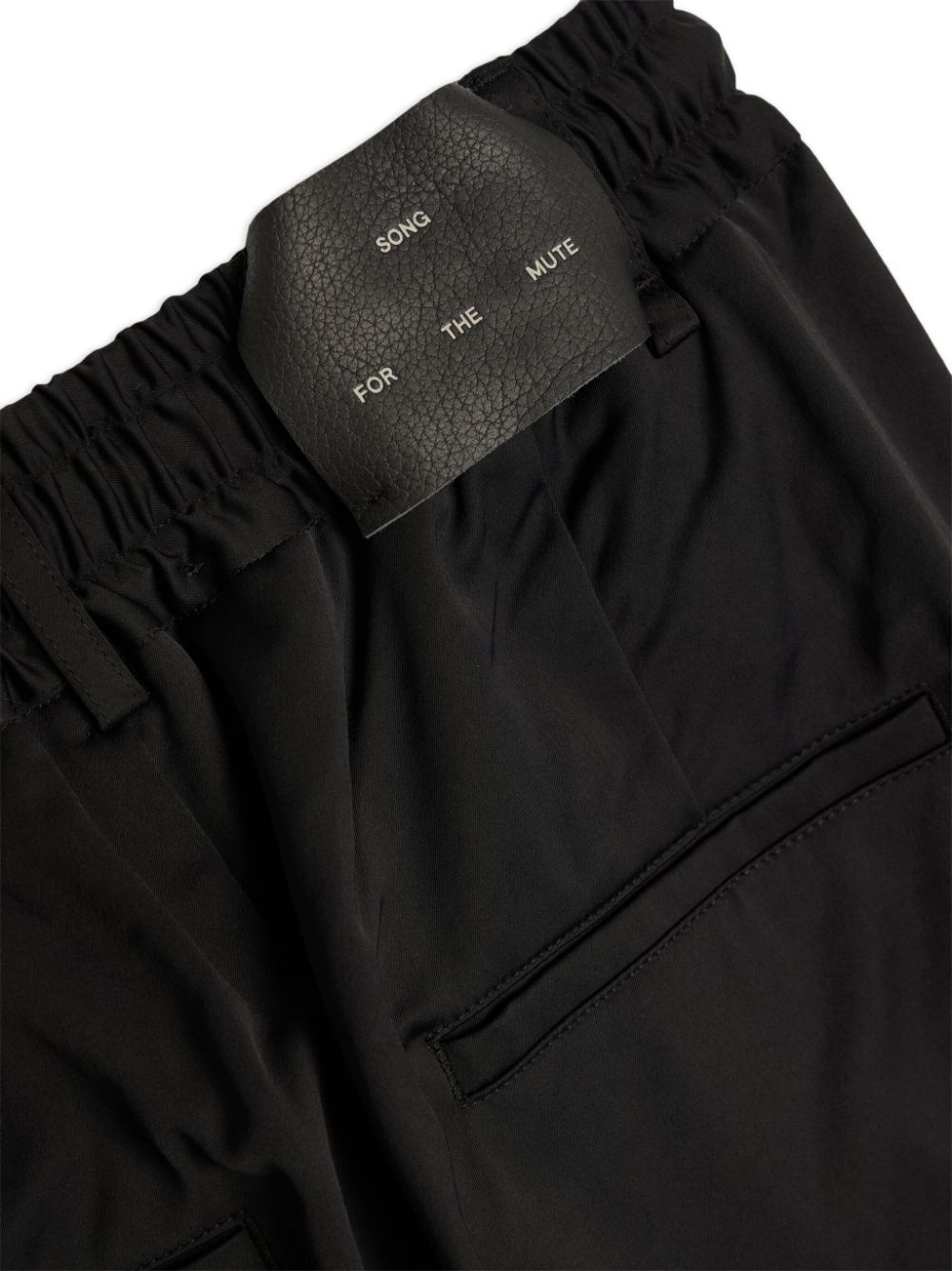 logo-patch tapered-leg trousers - 4