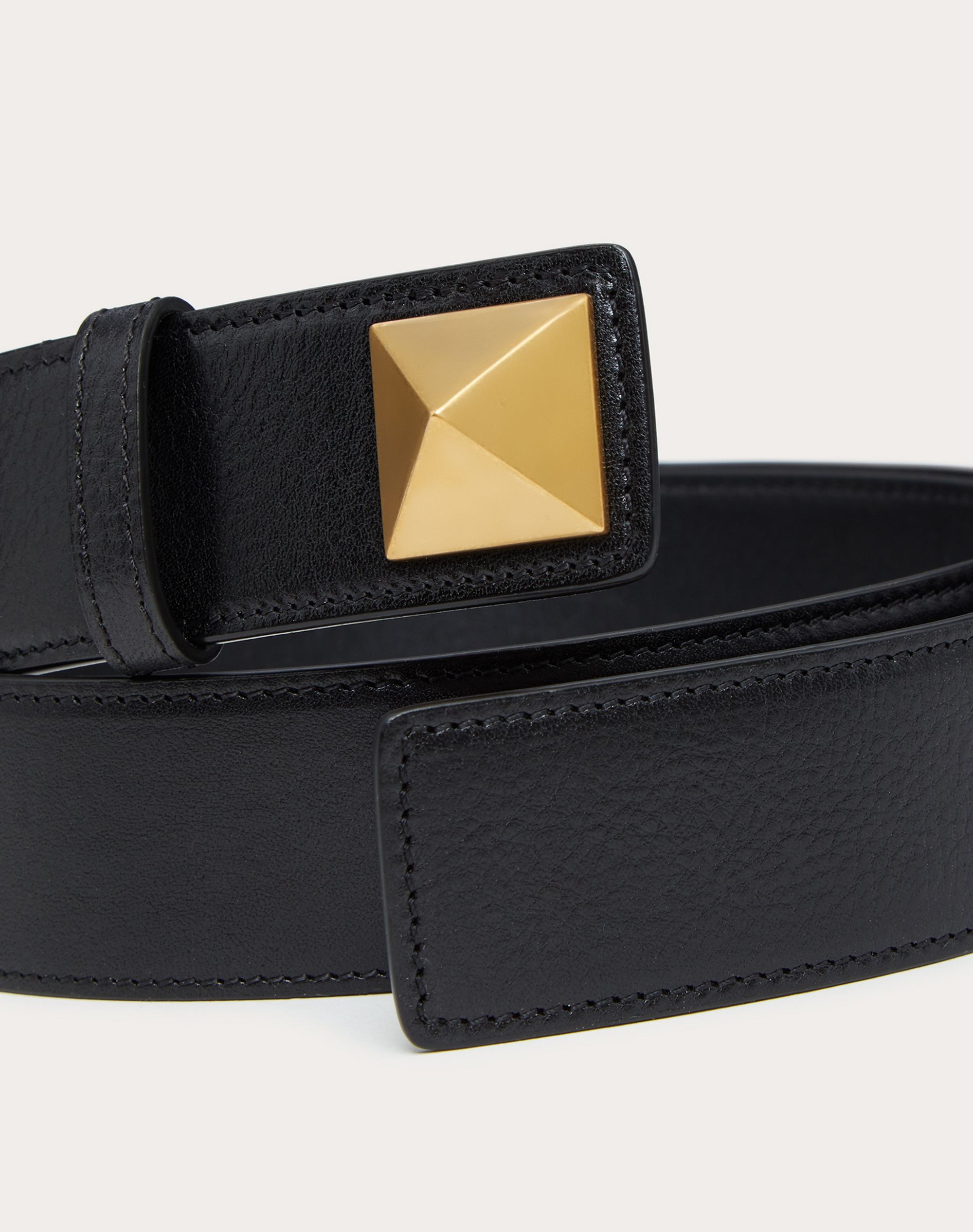 Roman Stud Belt in Ombré Cowhide 35 MM - 2