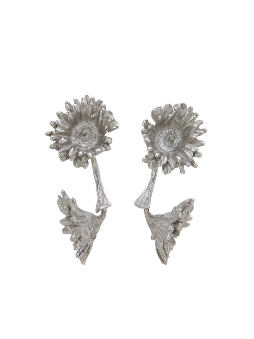 floral-shaped drop earrings - 1