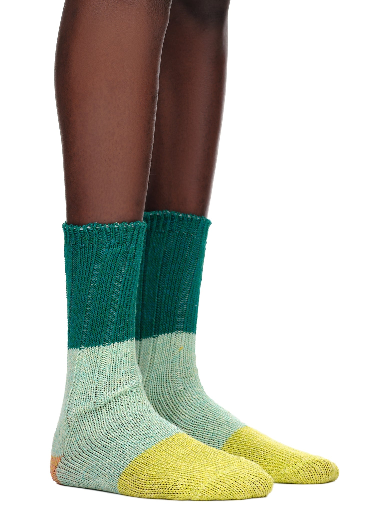 Jacquard Color-Block Socks - 4