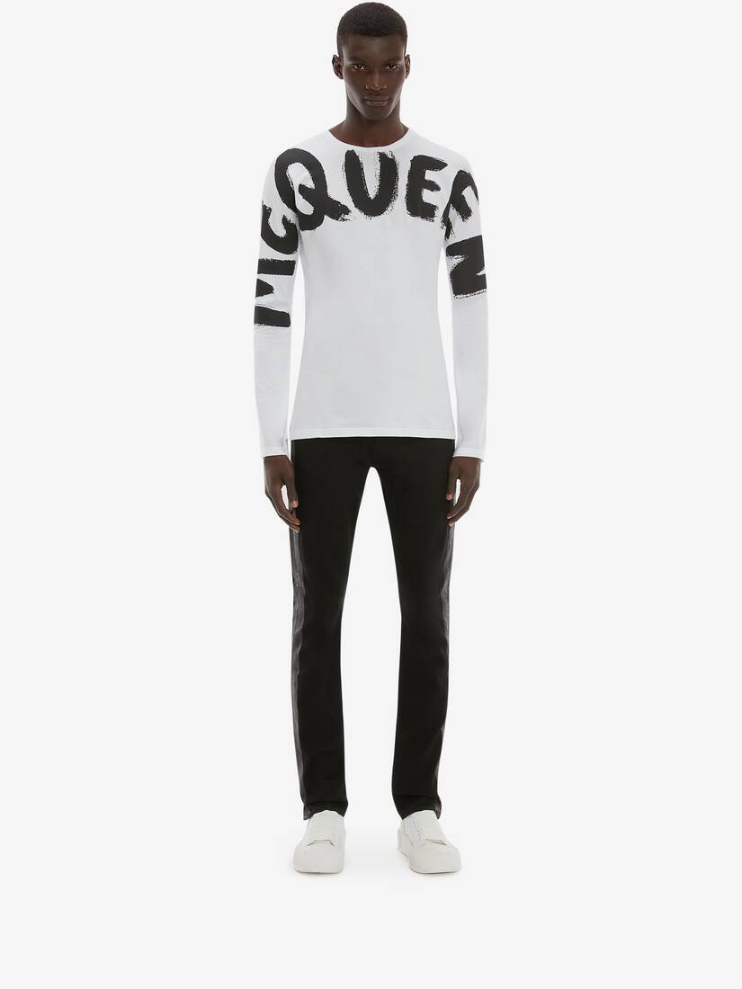 Paneled Jeans in Black - 2