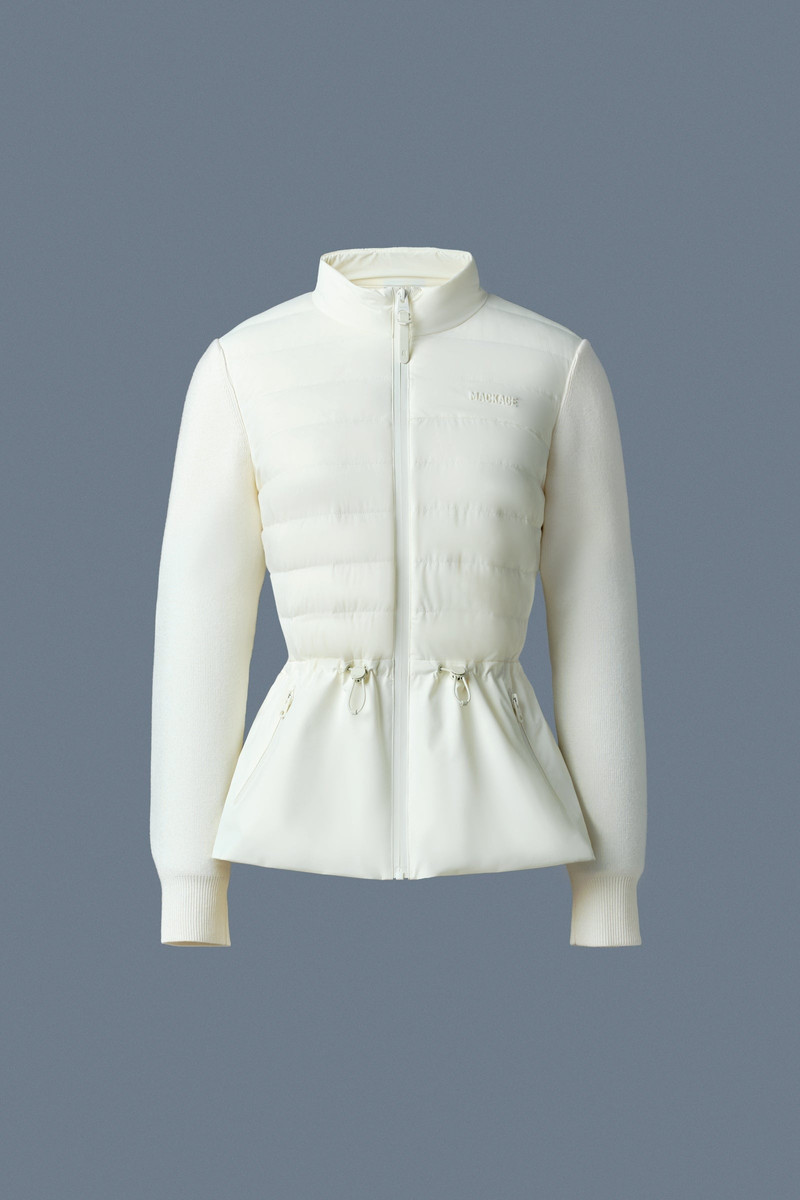 LAIKA Hybrid Down Jacket with Peplum 1