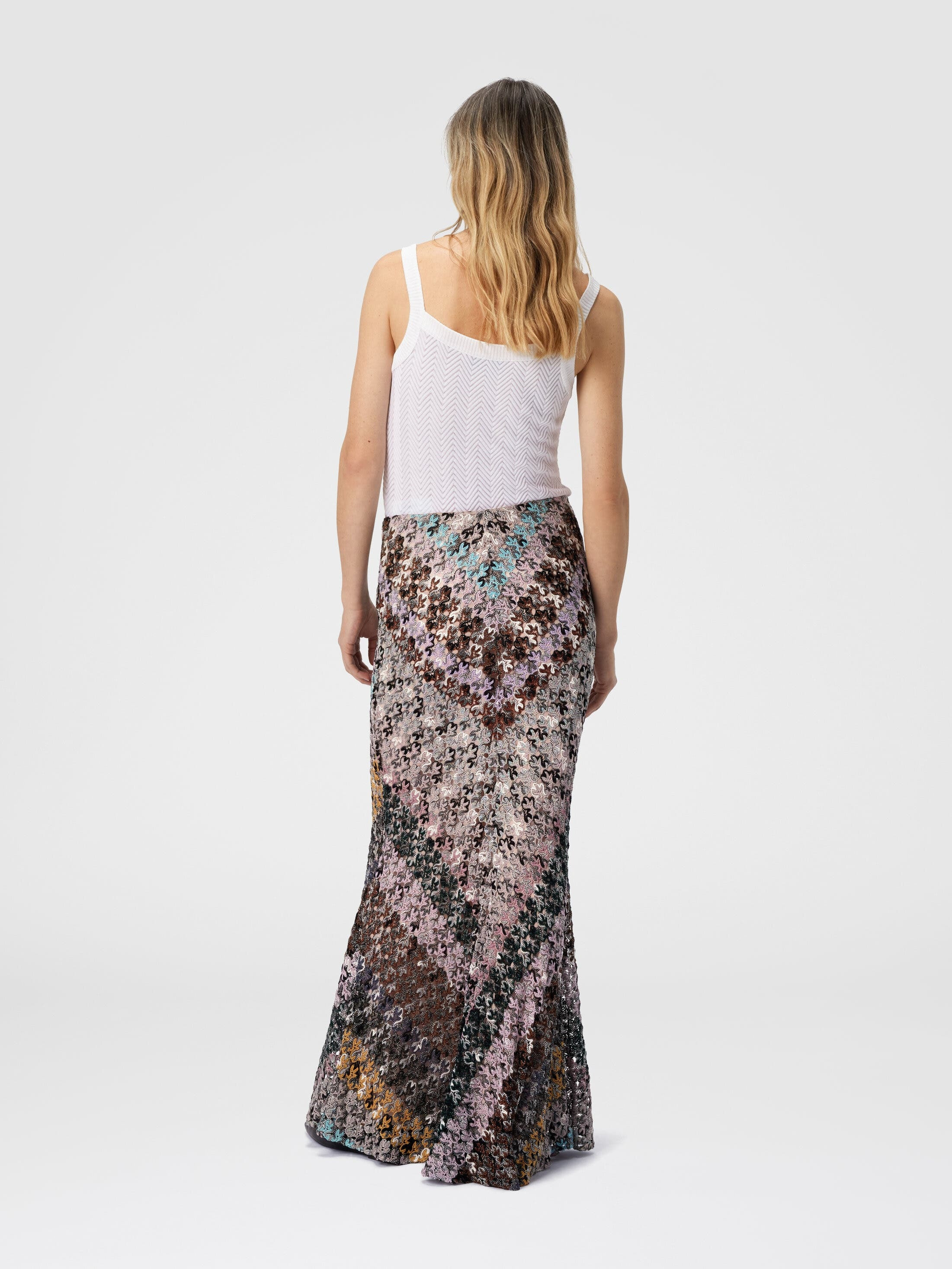 Missoni Flared Long Skirt In Lace in Multicoloured at Nordstrom - 3