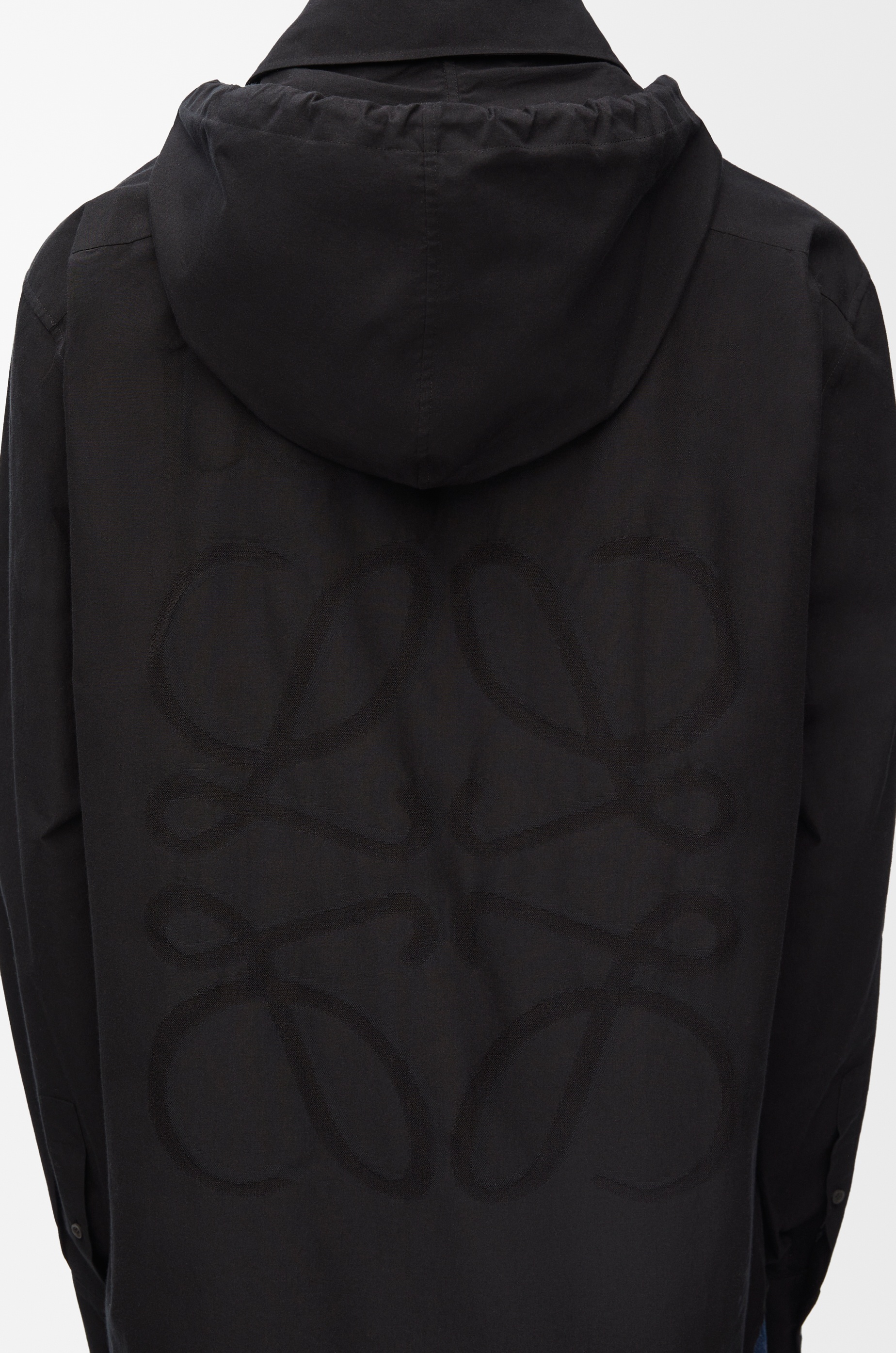 Hooded overshirt in cotton - 6