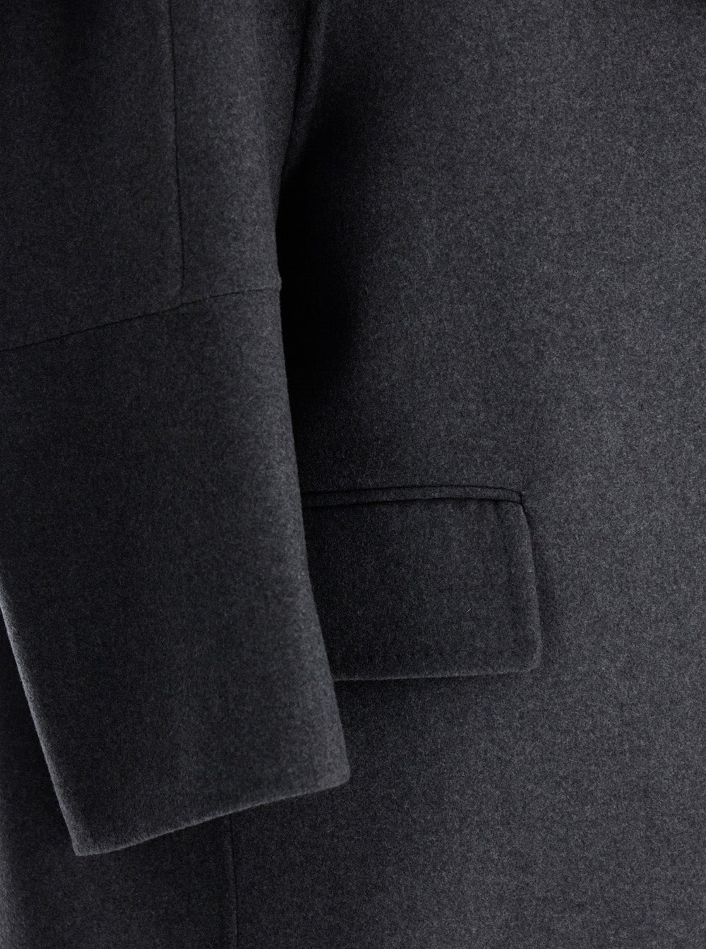 Max Mara Women 'Asburgo' Grey  Coat With Notched Revers In Virgin Wool Blend Woman - 3