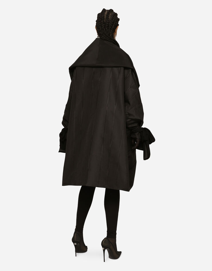 Taffeta and moiré cape with the Re-Edition label - 3