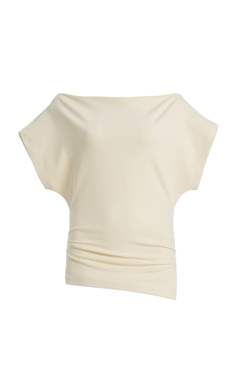Off-Shoulder Cotton Top ivory 1