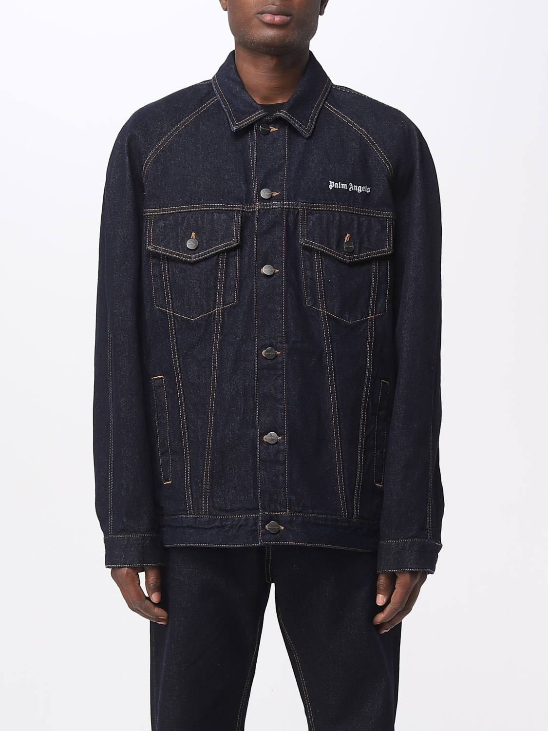 【関税&送料込】Palm Angels Denim Jacket With Jungle Insert Palm Angels Denim jacket with jungle insert | TheDoubleF
