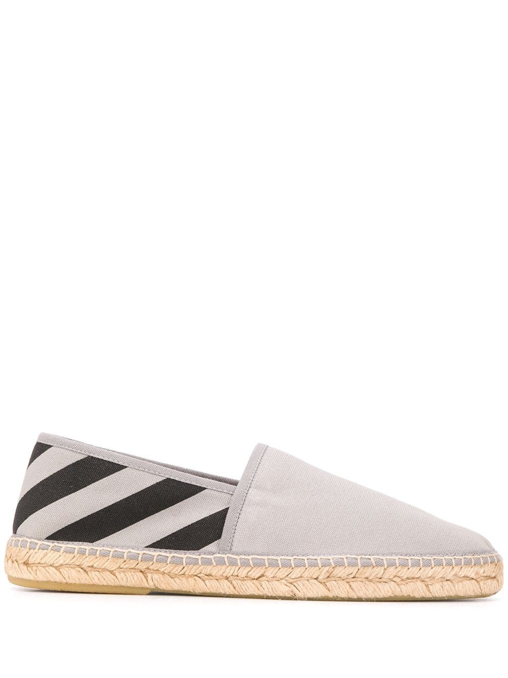 diagonal print espadrilles - 1