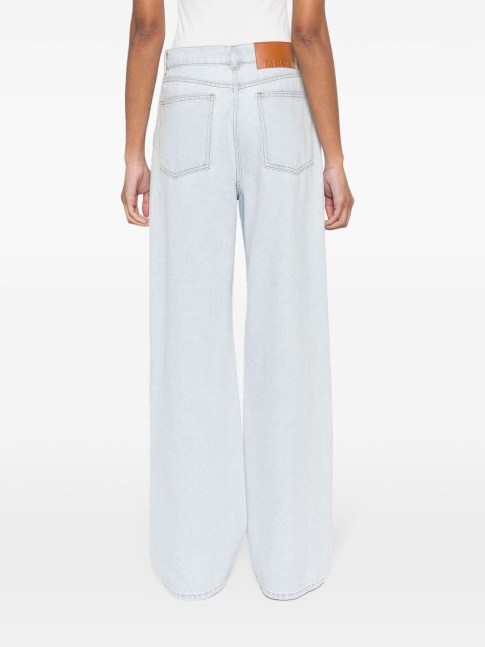high-rise wide-leg jeans - 4