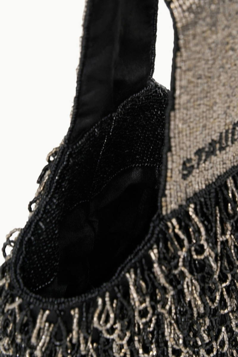 STAUD HARUKO BEADED BAG BLACK 5