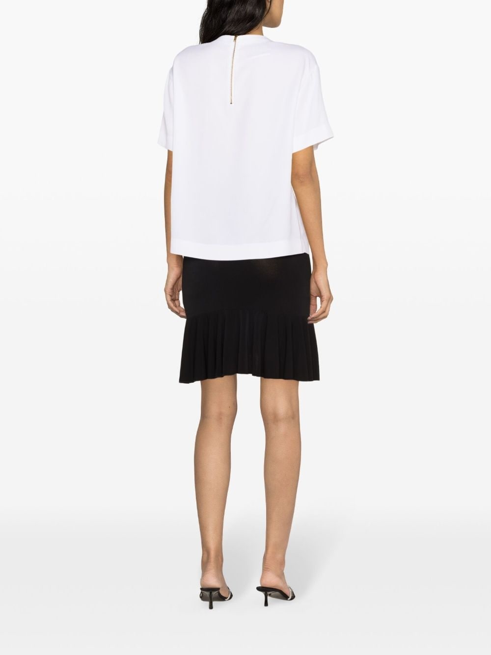 graphic-print crepe blouse - 4