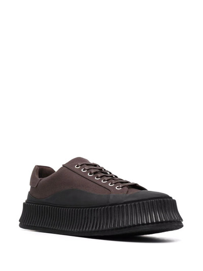 Jil Sander colour-block low-top vulcanised-sole sneakers outlook