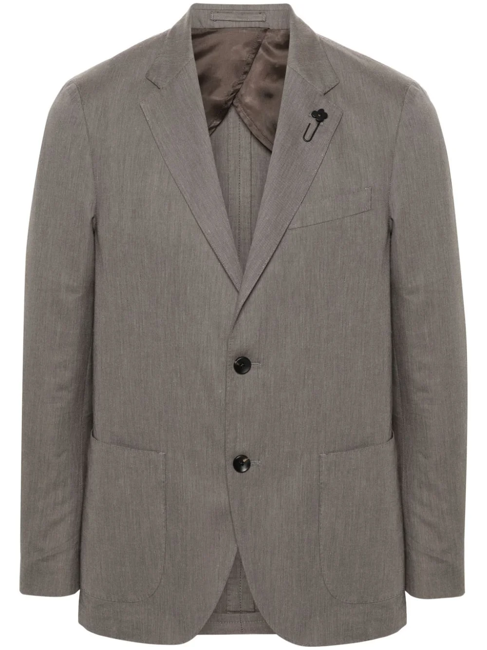 slub-texture blazer - 1