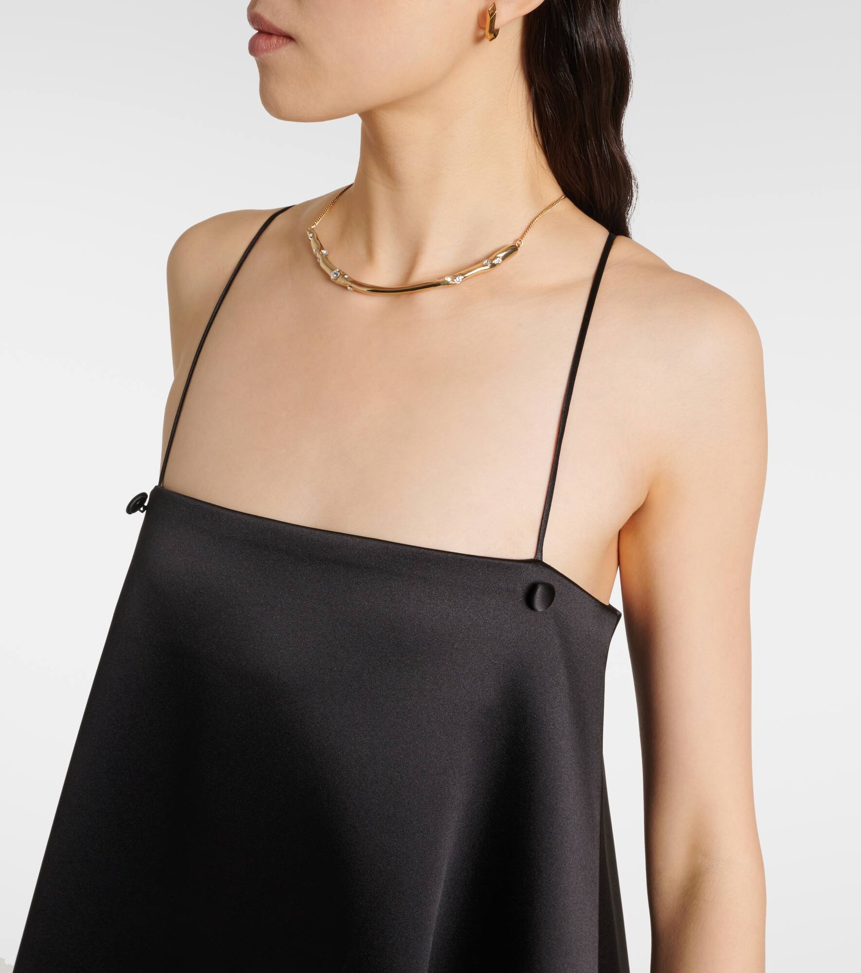 Satin maxi dress - 4