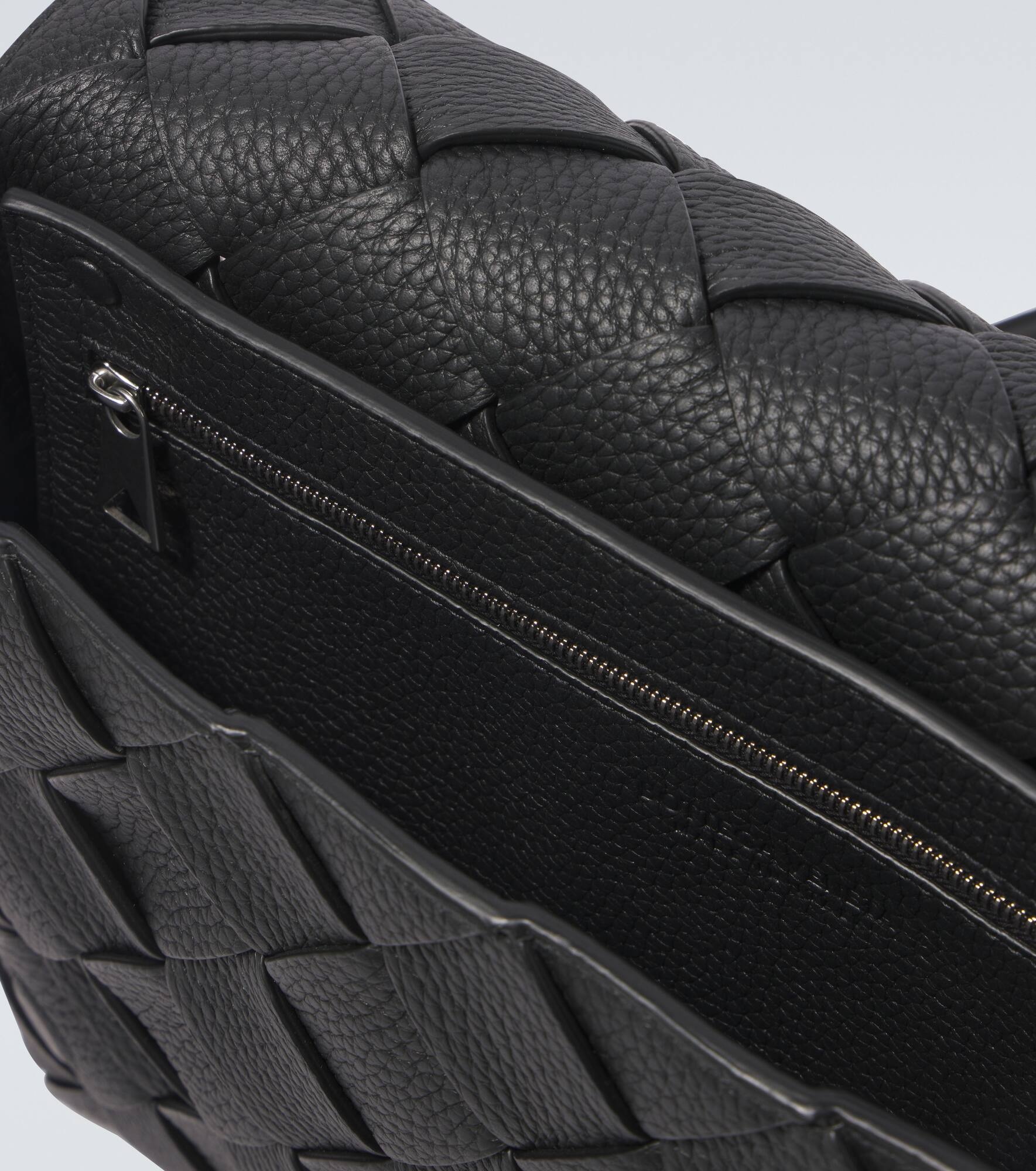 Diago Large Intreccio leather messenger bag - 4