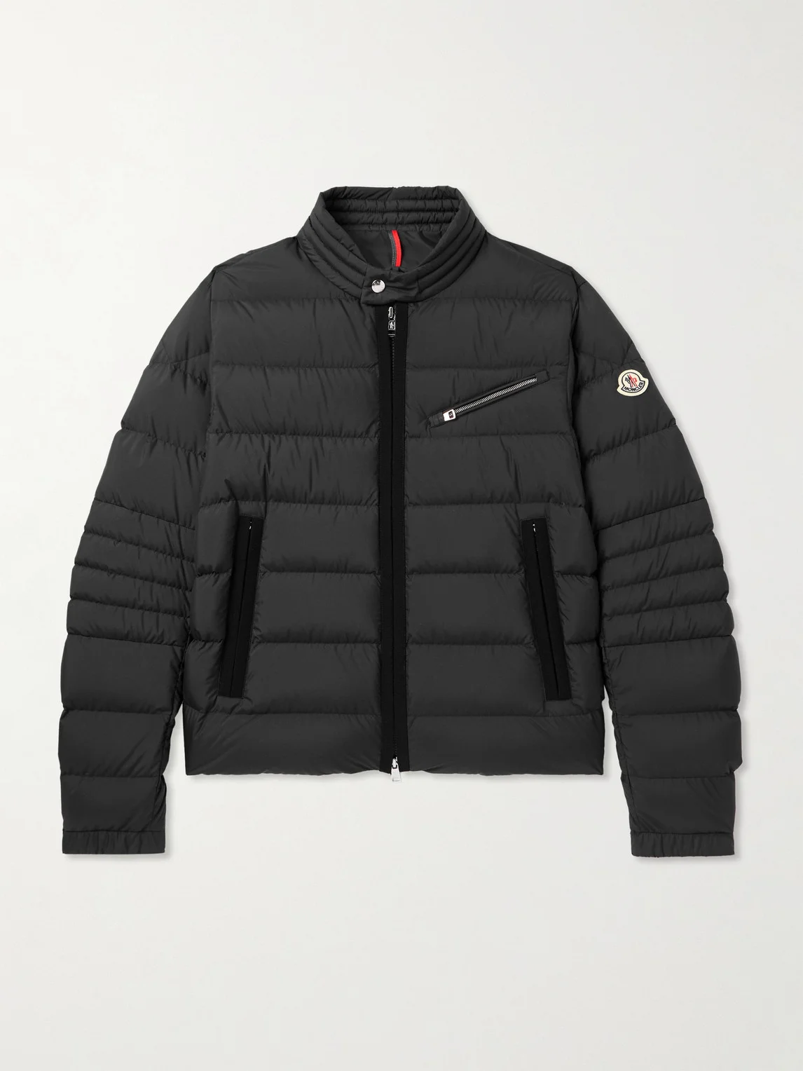Grosgrain-Trimmed Logo-Appliquéd Quilted Shell Down Jacket - 1