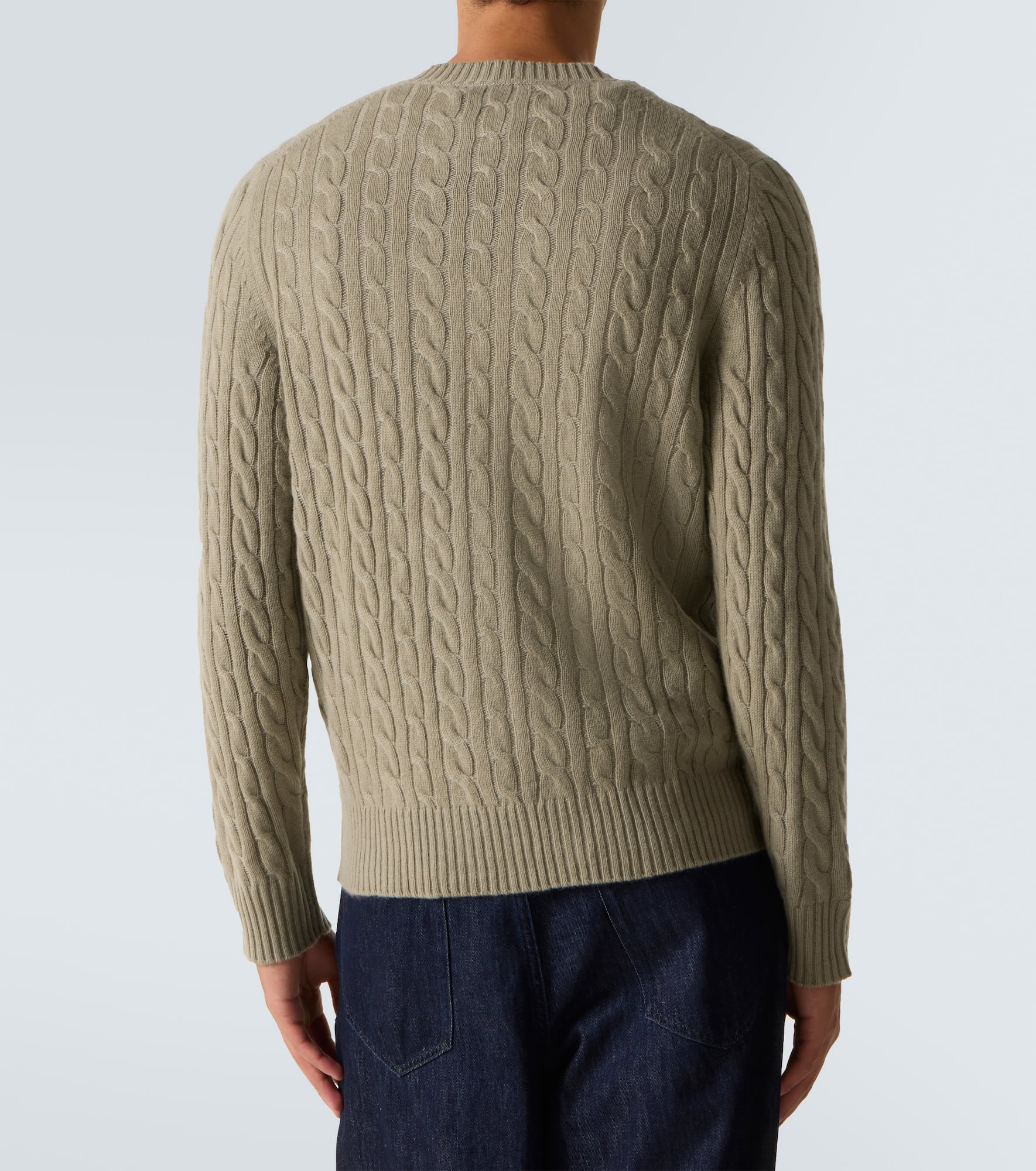 Duke Street cable-knit cashmere sweater - 4