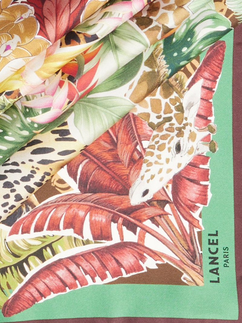 Jungle print silk scarf 3