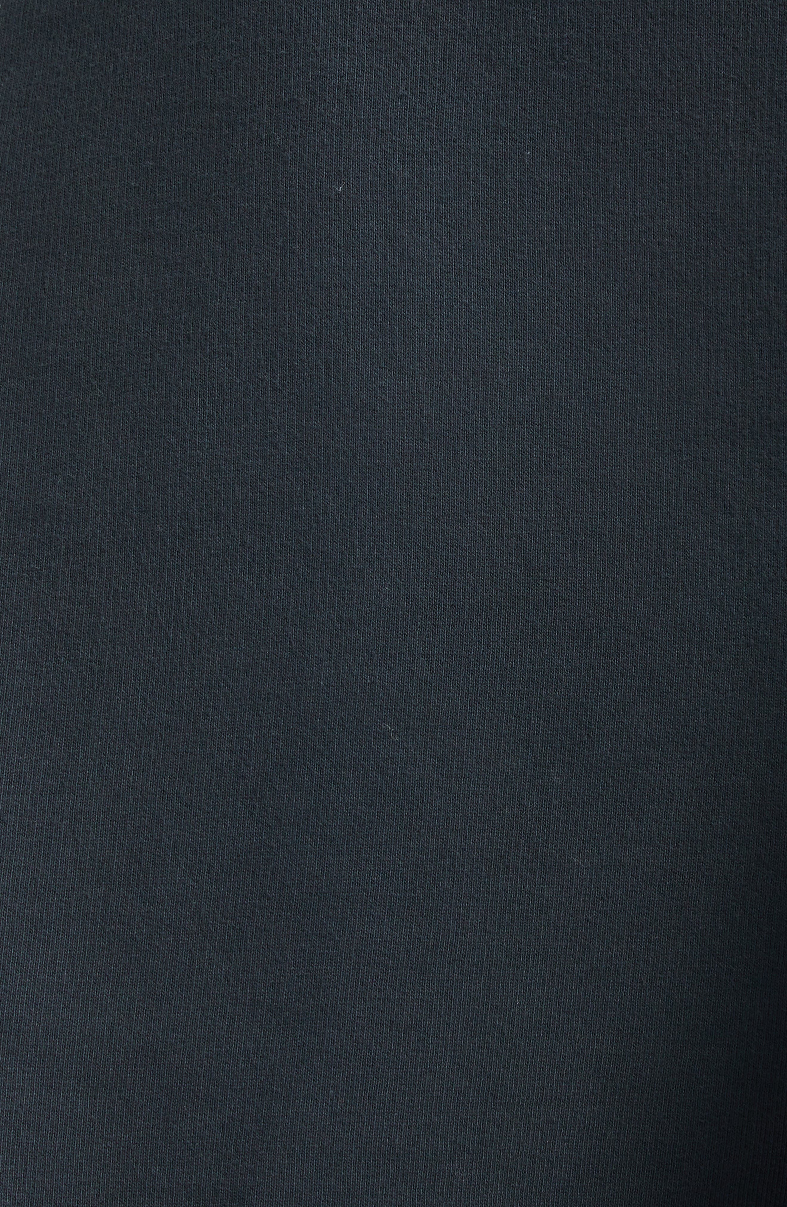 Golden Goose Crystal Embellished Cotton Crop Sweatshirt in Washed Black at Nordstrom - 7