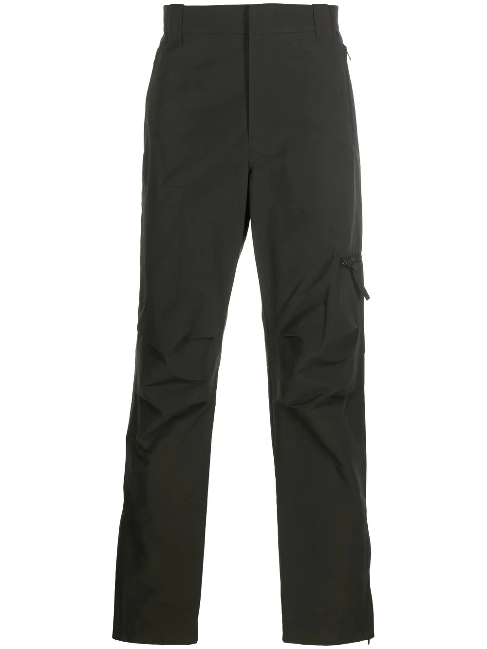 high-waisted cargo trousers - 1