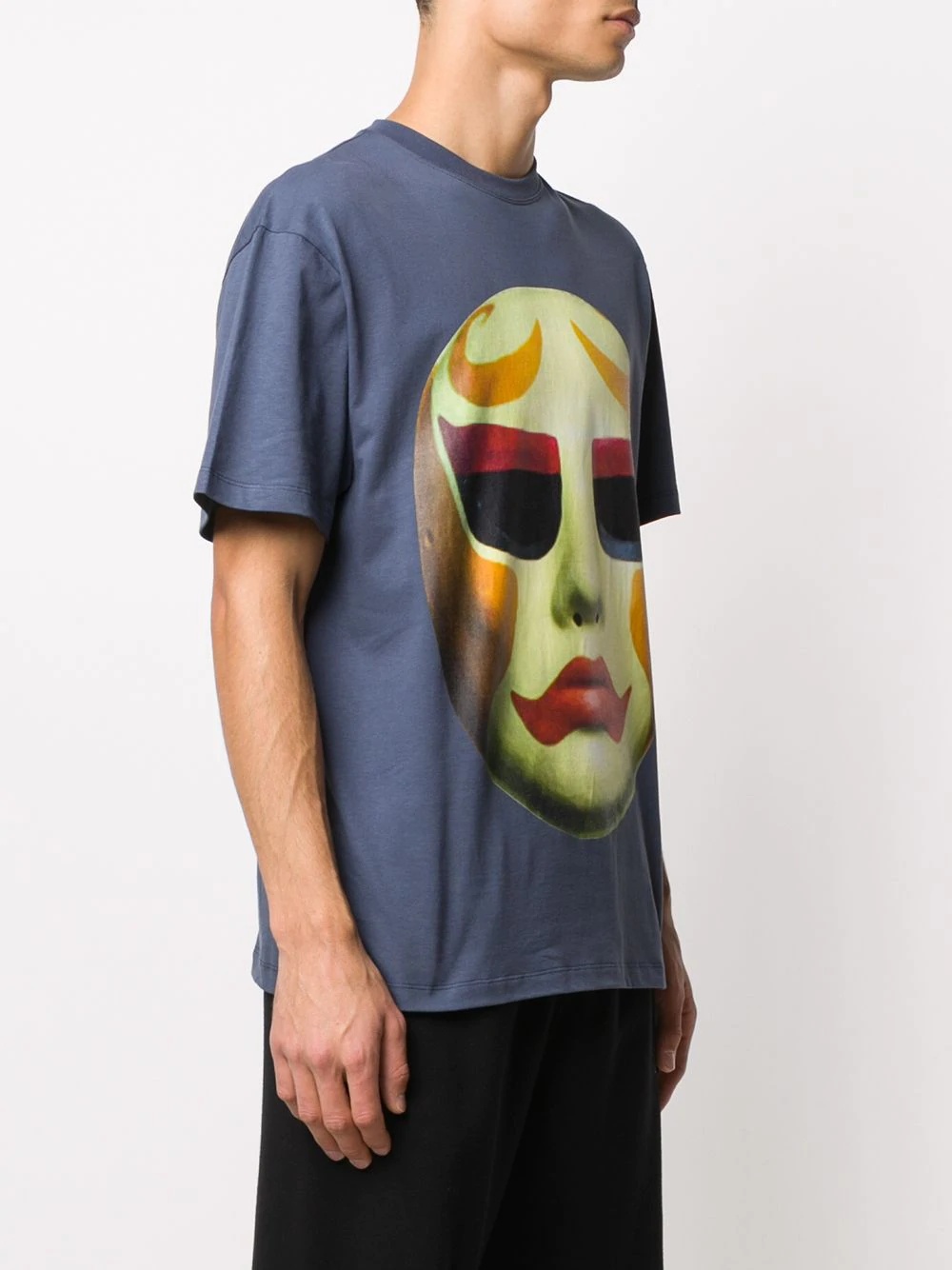 mask-print T-shirt - 4