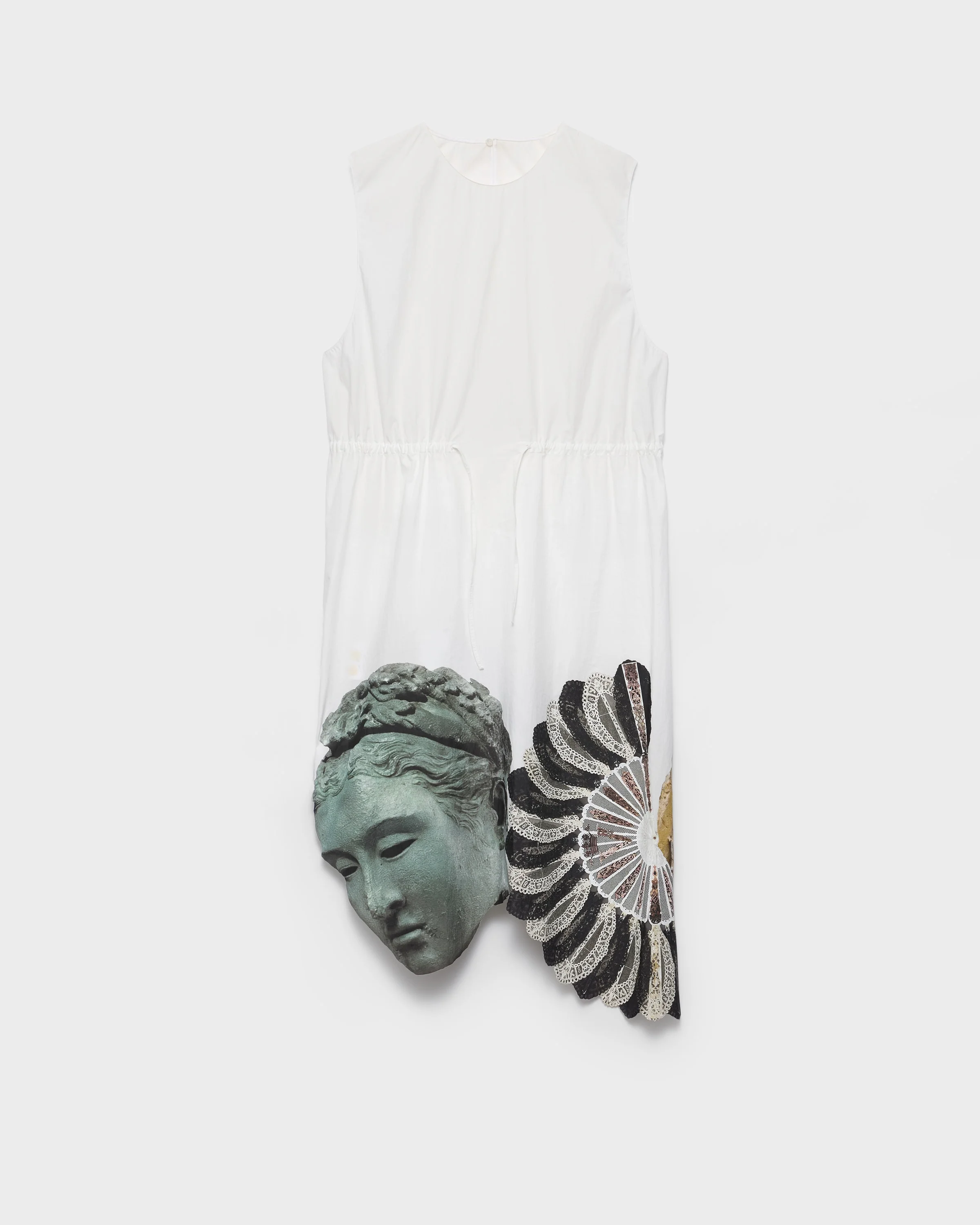 Printed compact fabric dress - 1