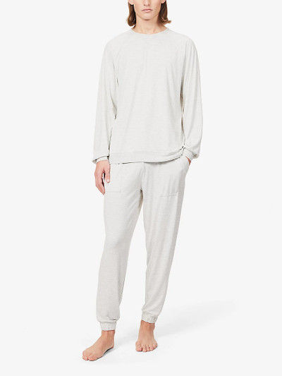 Paul Smith Drawstring-waistband tapered-leg regular-fit stretch-jersey jogging bottoms outlook