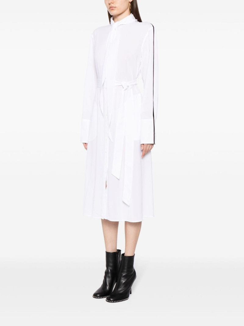 belted-waist button-down dress 3
